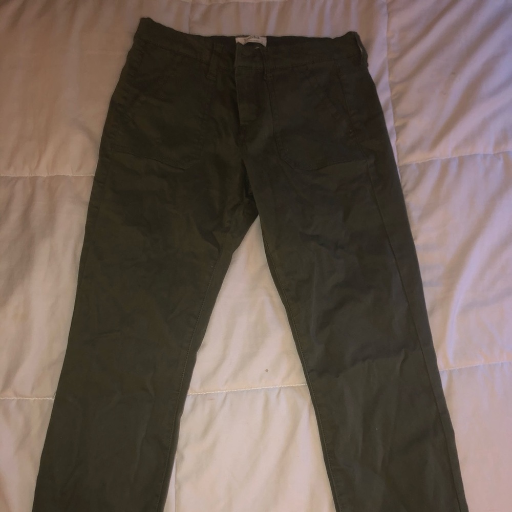 Army Green Skinny Pants